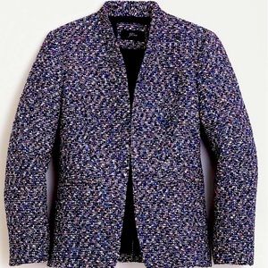 J. Crew Going-Out Blazer, Pink Confetti Tweed